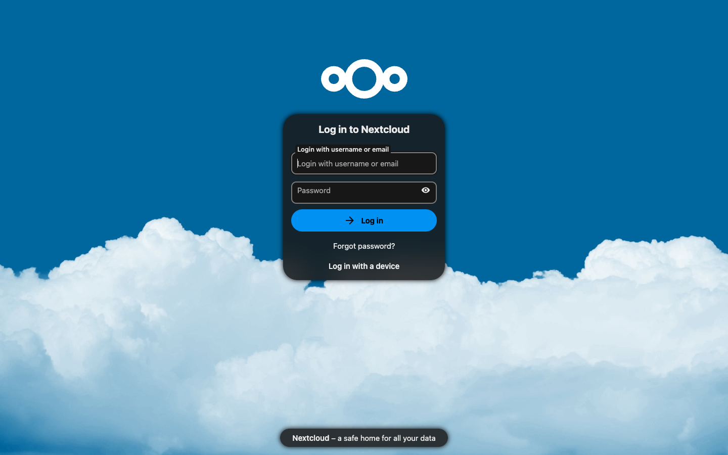 Nextcloud Login Page